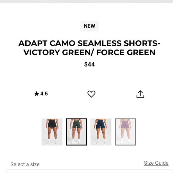 Gymshark Adapt Camo Seamless Shorts - Picture 4 of 10